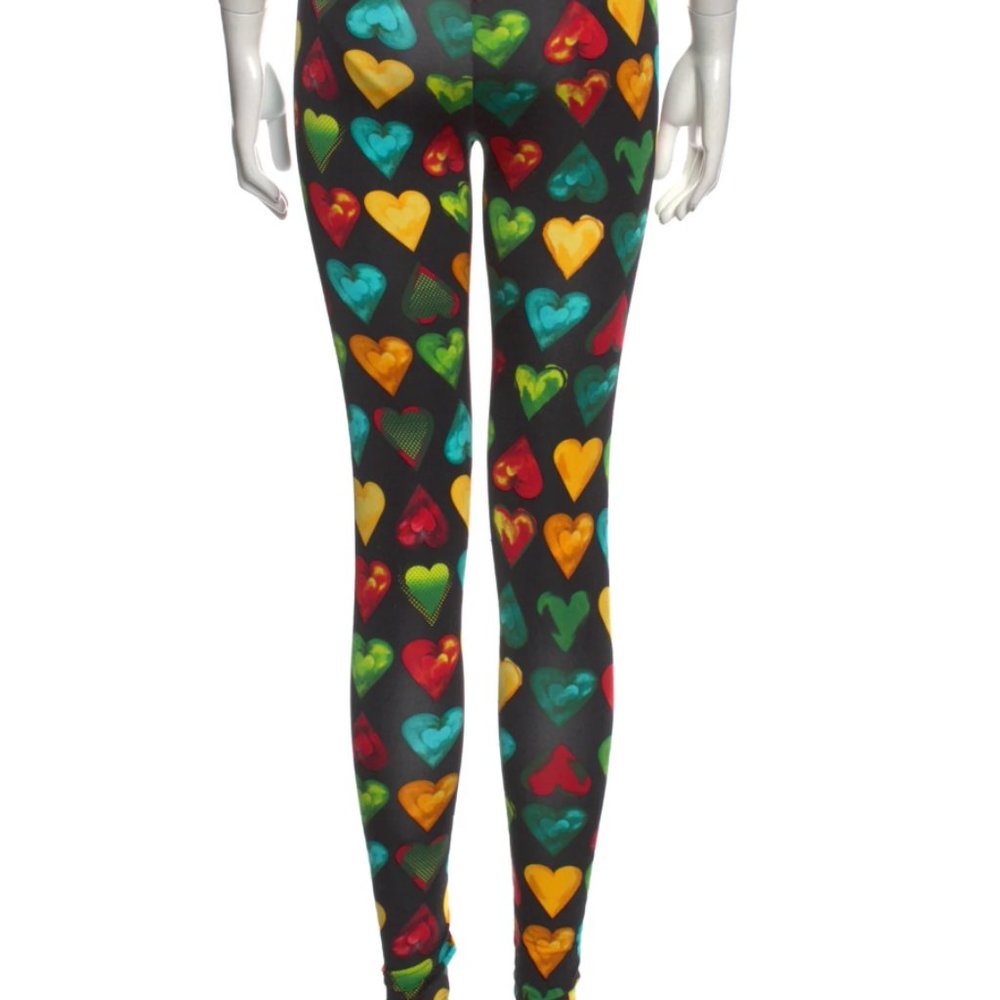 VERSACE Printed Skinny Leg Pants